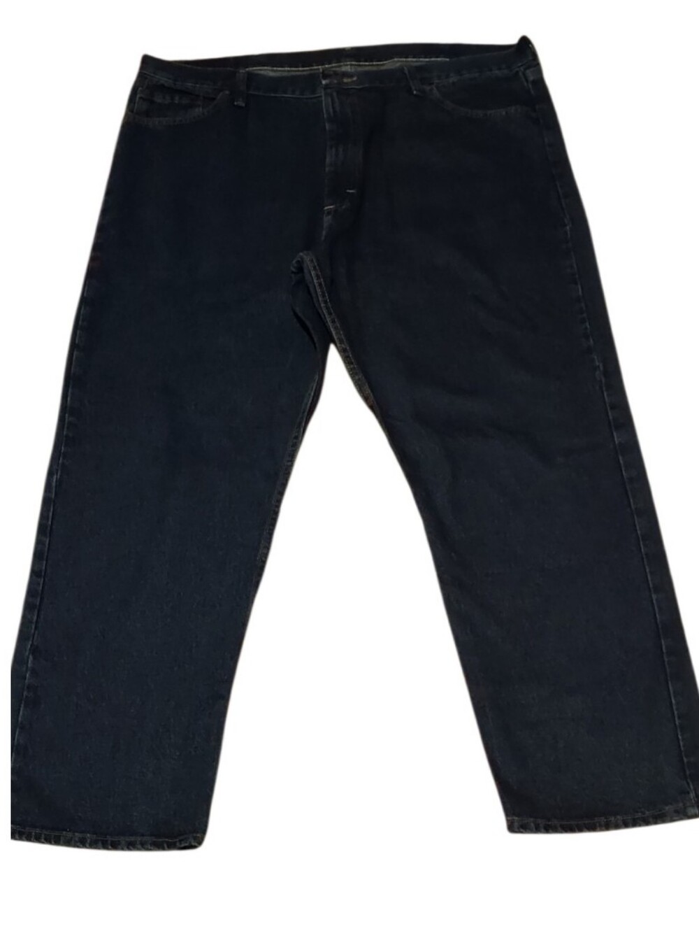 Wrangler 42X30 Relaxed Fit Dark Blue Straight Leg Men's Jean